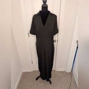 Zara Elegant Black Wide Leg Jumpsuit